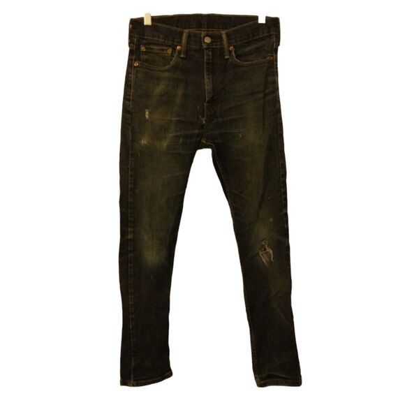 Levi's 510 skinny jeans mens 31x30 blue distressed denim stretch dark wash - Picture 1 of 11